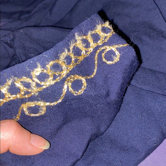Navy Blue/gold tunic - Picture 14 of 15